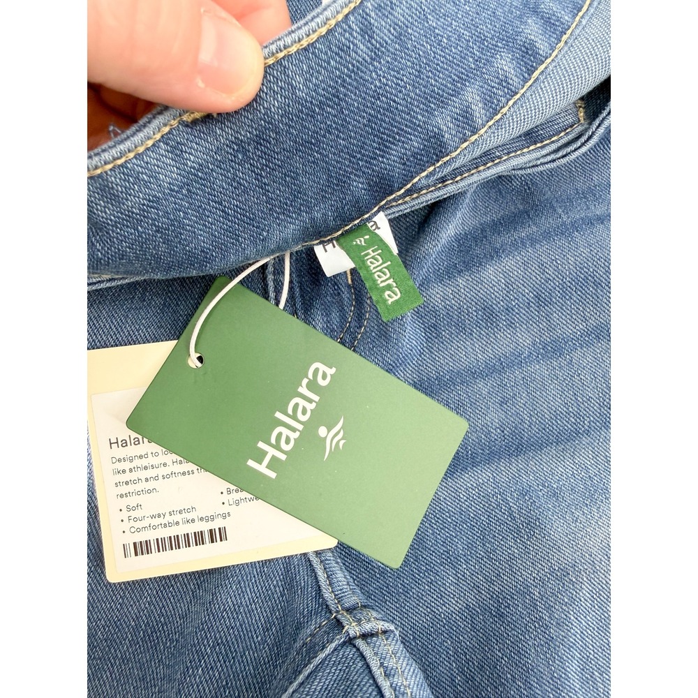 Halara Flex Denim Women L Blue Regular Athleisure Stretch Jeans 02669802